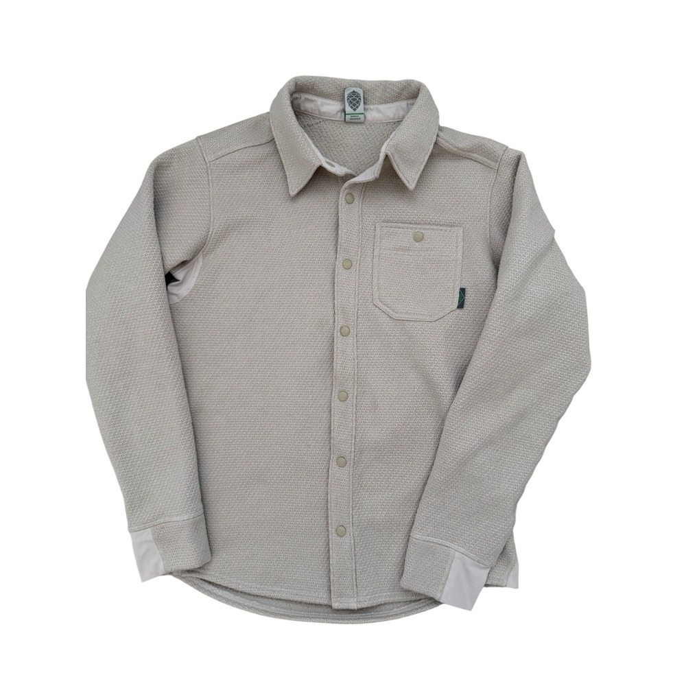 Stio Notion Stretch Knit Shirt - Men's Small Oatmel Heather Fleece